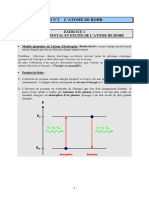 Corrigé TD2 - L'atome de Bohr M - GIRARDOT