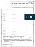 Avaliacao de Matematica 6º Ano