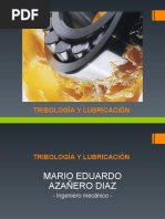 TRIBOLOGIA y LUBRICACION