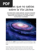 Sistema Solar y Via Lactea