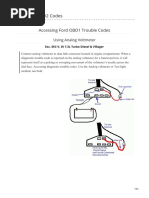 Ford OBDOBD2 Codes