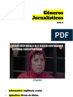 Gêneros Jornalísticos