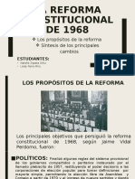 La Reforma Constitucional de 1968