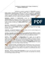 Formato Contrato Laboral A Termino Fijo Menor A Un Año