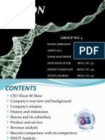 Biocon: Group No. 5