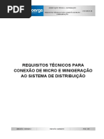 Requisitos Tecnicos para Conexao Da Micro e Minigeracao