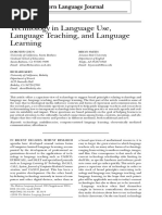 Technology in Language Use, Language Teaching, and Language Learning