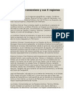 El Territorio Venezolano y Sus 9 Regiones Geográficas