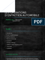 Les Operations D'entretien Automobile