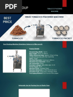 Snus Packing Machine - Tobacco Packing Machine - Sidsam Group