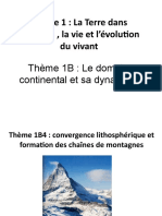 Thème 1B4 Convergence Lithosphèrique Et Formation Des Chaînes de Montagnes 2017 Bis (1) .Odp