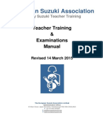 European Suzuki Association - Teacher Training (March 2013) PDF