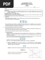 Guía #1, Sistema de Ecuaciones Lineales