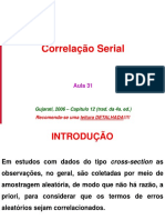 Aula 31 - Correlação Serial