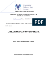 CURS ID Limba Romana Contemporana