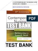 Contemporary Nursing 8th Cherry Test Bank