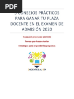 Guía 5 Consejos para Ganar Tu Plaza Docente 2020