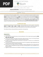 Convocatoria Manutencion 2020 SUBES