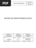 F&SS-SHO-PL-005 Matriz de Responsabilidades