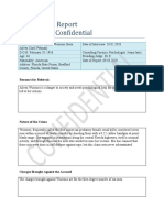 Case Profile Report - Forensic Psychology 