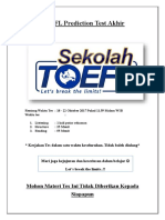 Toefl Prediction Test Akhir PDF