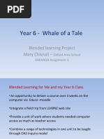 Year 6 - Whale of A Tale: Blended Learning Project Mary Chisnall