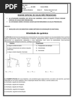 Sobre Separação de Misturas