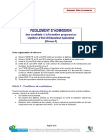 ES - 1.règlement Des Admissions PDF