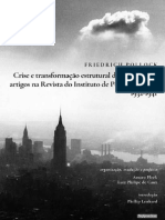 Friedrich, Pollock. Crise e Transformação Estrutural Do Capitalismo