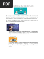 Las Nuevas Tecnologías de La Educación