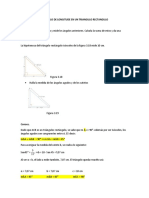 Calculo de Longitude en Un Triangulo Rectangulo