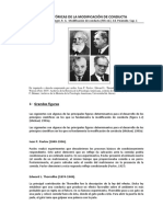 Raíces Históricas de La Modificación Conductual