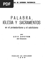 BOUYER, L. - Palabra, Iglesia y Sacramentos en El Protestantismo y en El Catolicismo - Desclée, Paris 1966 PDF