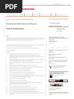 Checklist For P&ID Review (Offshore)