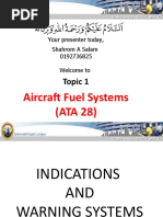 AIRCRAFT FUEL SYSTEM-Indication and Warning Systems