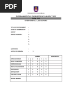 Oel Lab Report Front Page - Level 3