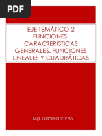 Eje Temático 2 - Funciones - Función Lineal - Cuadrática