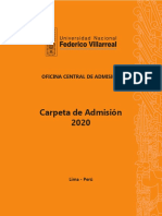 Carpeta Admision 2020