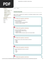 Autoevaluación - La Circulación en Nuestro Cuerpo