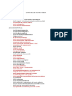 Listado de Leyes Del Area Publica