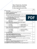 Software Engg - Practical List