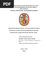 06 Analisis Del Macizo Rocoso y La Aplicacion de Cable Bolting en La Ejecuci de Rell. Detritico PDF