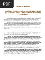 Tomás de Aquino - Tratado Alquimia PDF