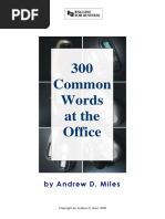 300 Common Words at The Office English To Spanish PDF