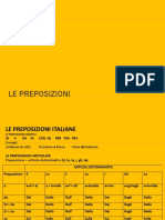 Le Preposizioni