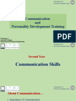 Communication and Personality Development Training