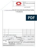 3831-Pc-Em-03 Procedimiento Soldadura Estructural y Plancha Rev.0 PDF