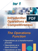 Introduction To Operations and Competitiveness