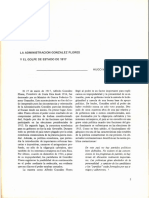 La Administración González Flores y El Golpe de Estado