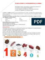 Trabao Sobre El Hierro y La Anemia